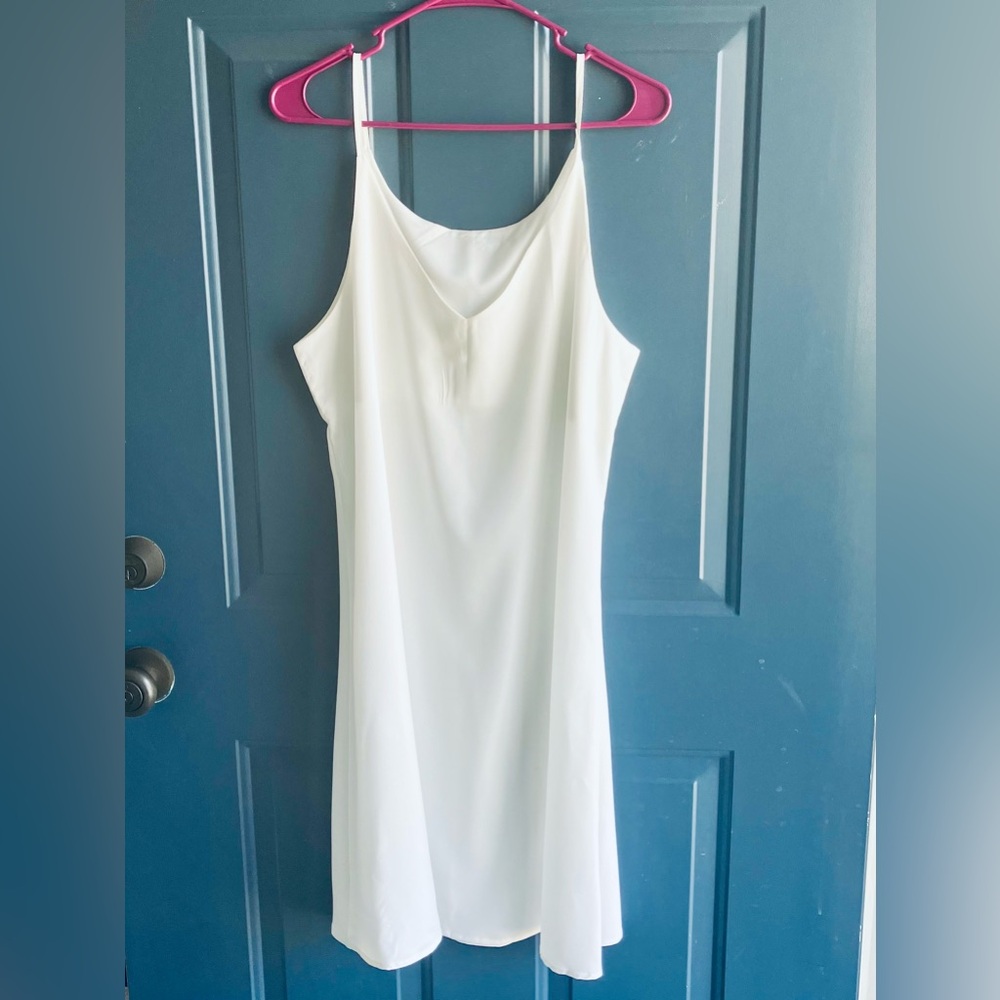 Women’s Cami Style White Slip Dress NWOT